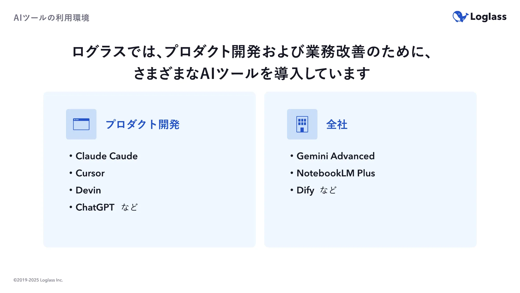 ログラス会社紹介資料 / Loglass Company Deck