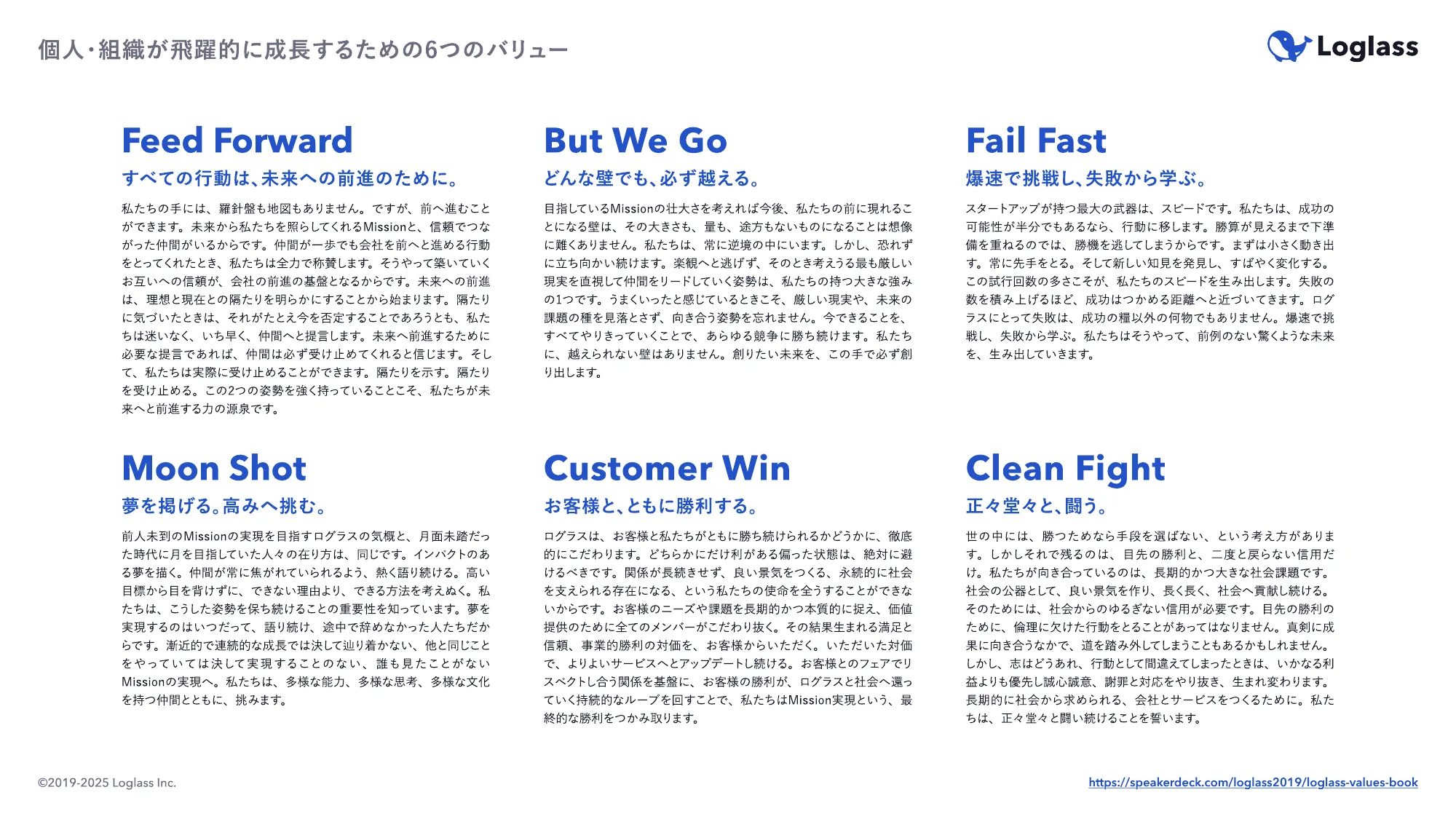 ログラス会社紹介資料 / Loglass Company Deck