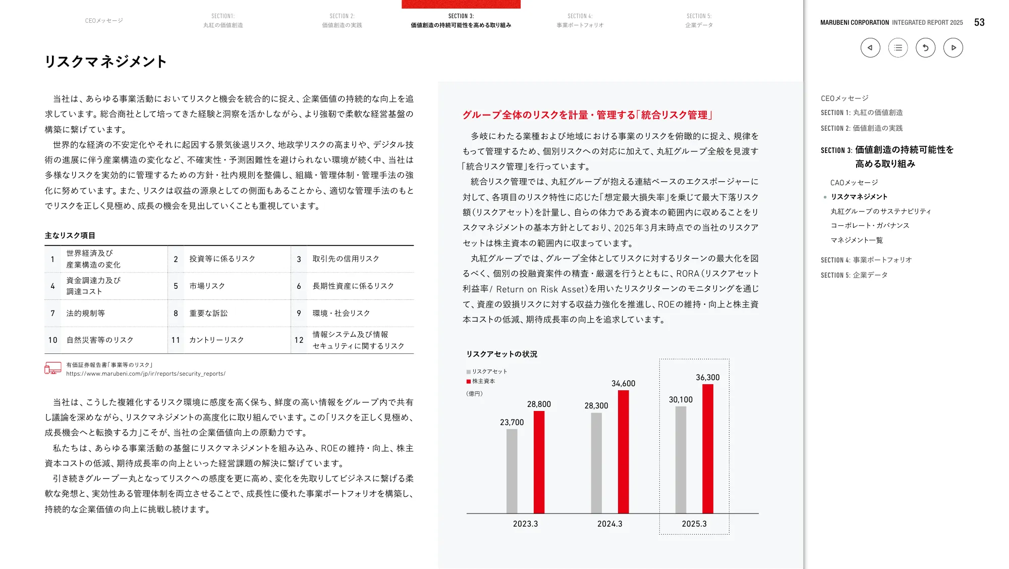丸紅株式会社 統合報告書 2025