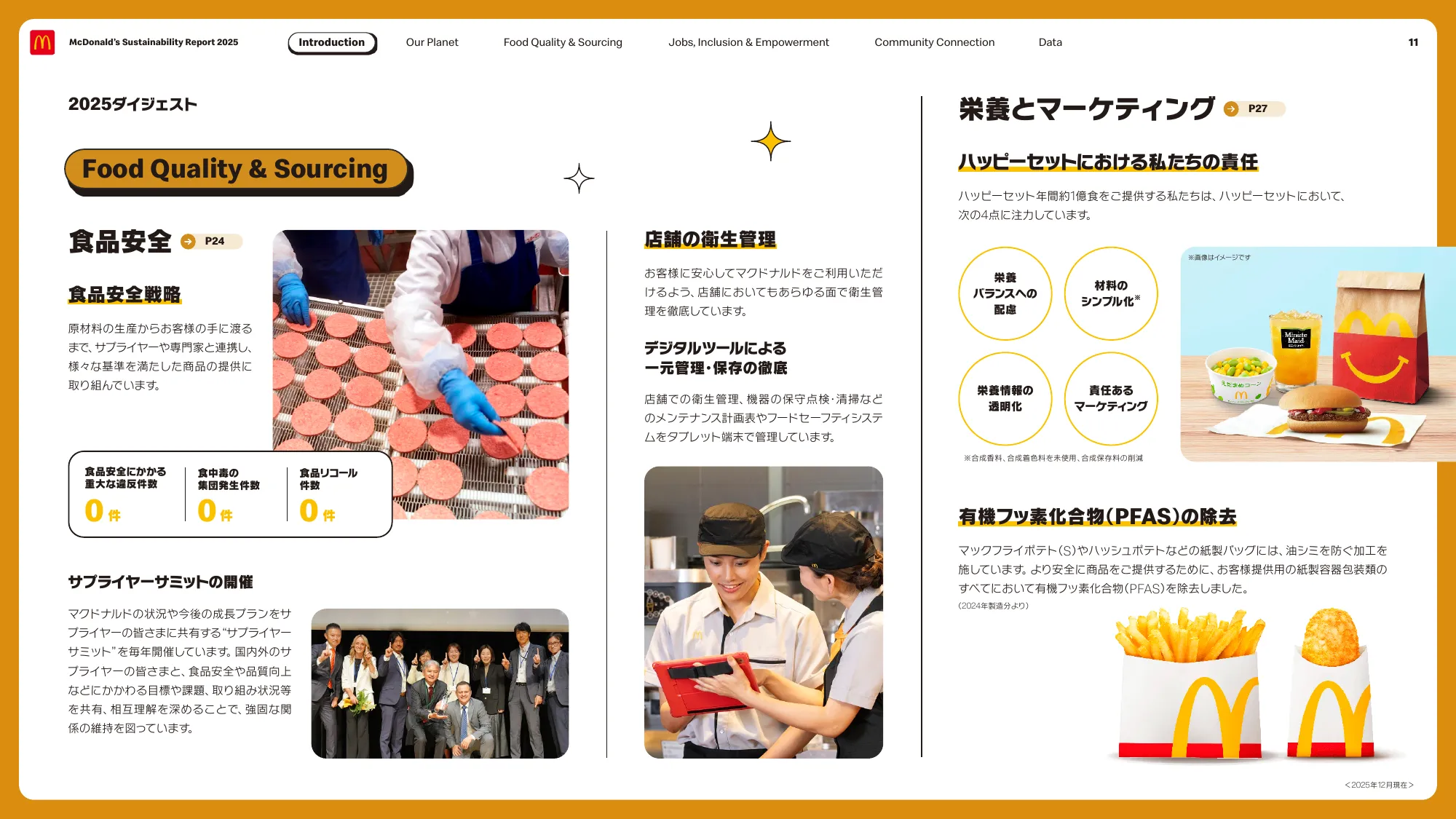 McDonald’s Sustainability Report 2025