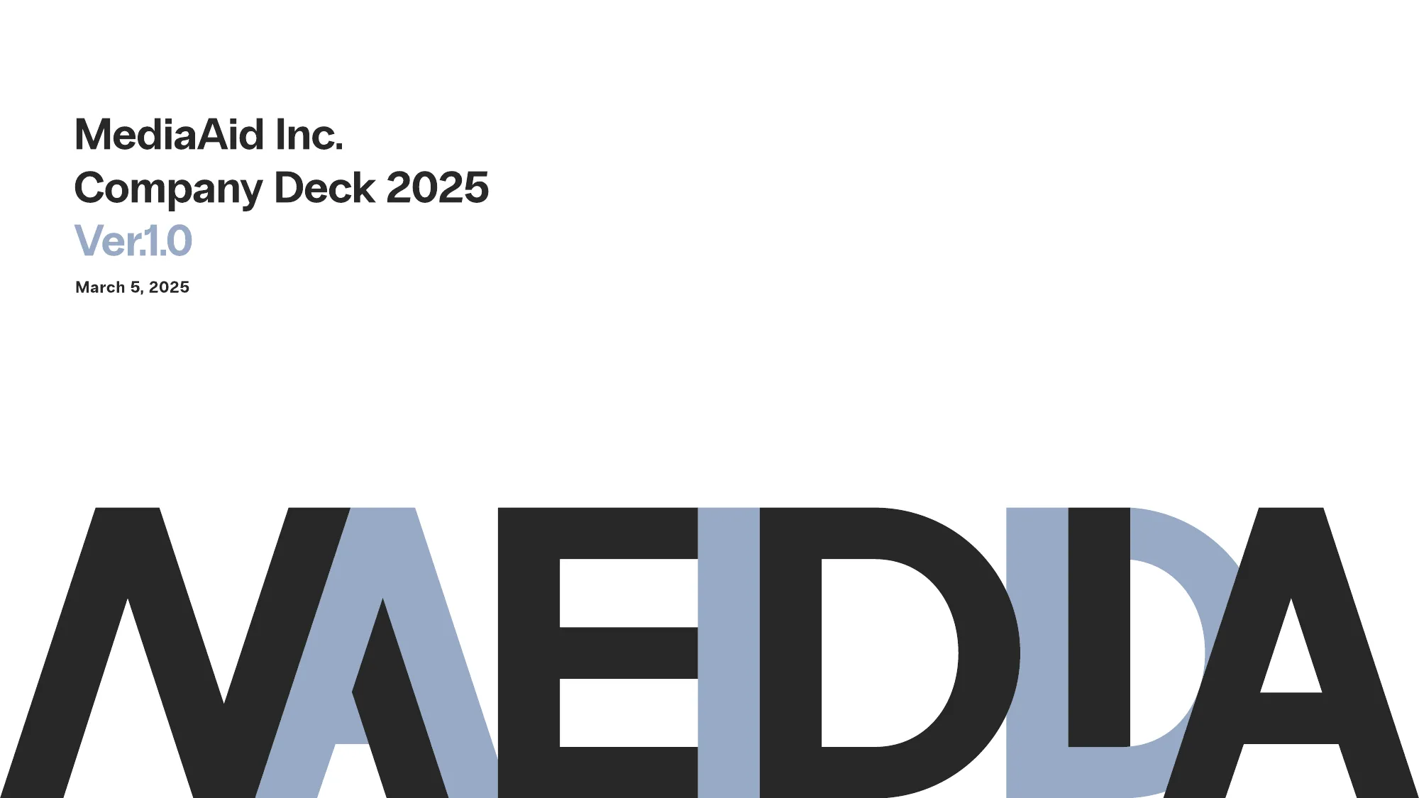 MediaAid Company Deck
