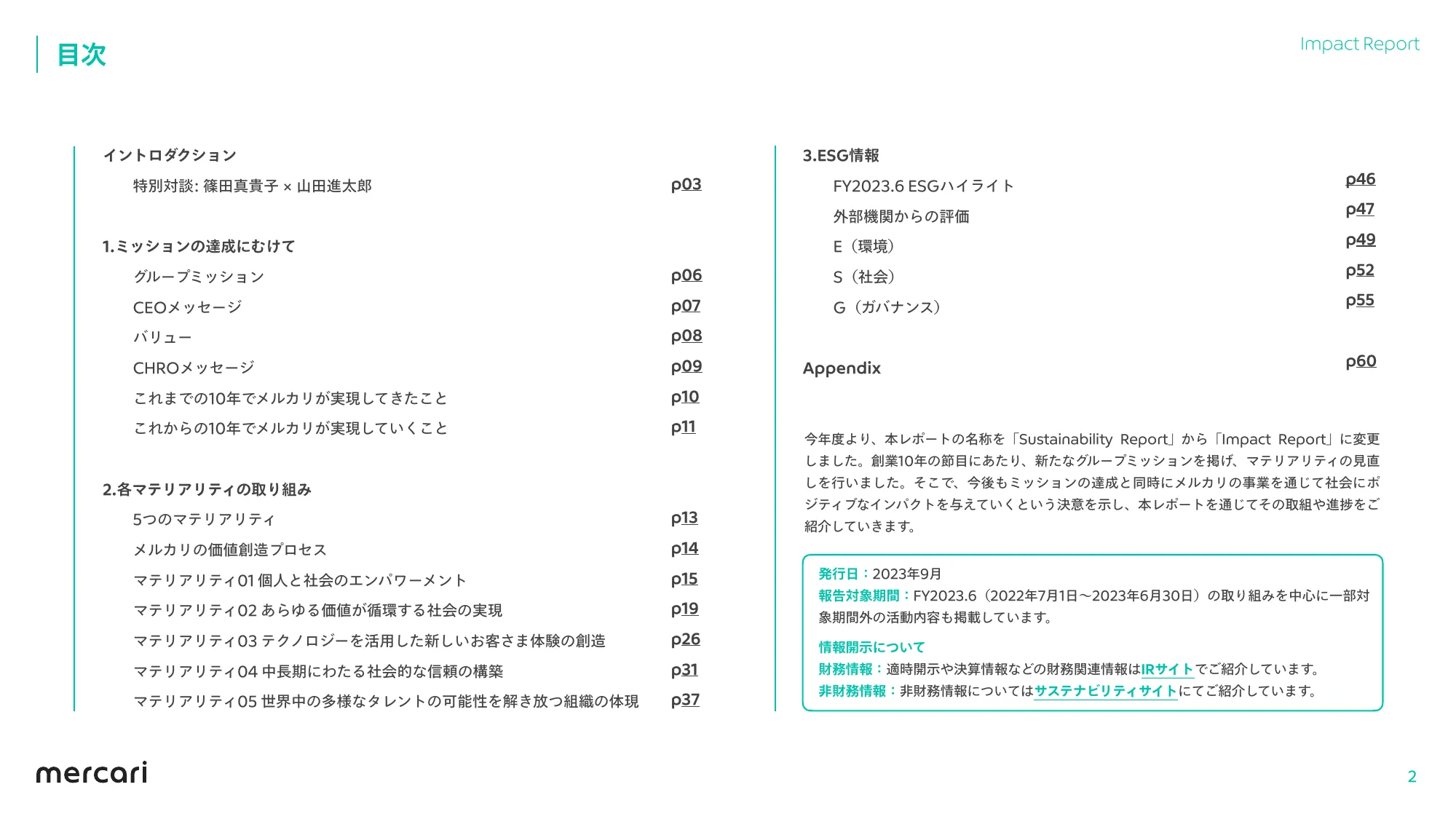 mercari FY2023.6 Impact Report