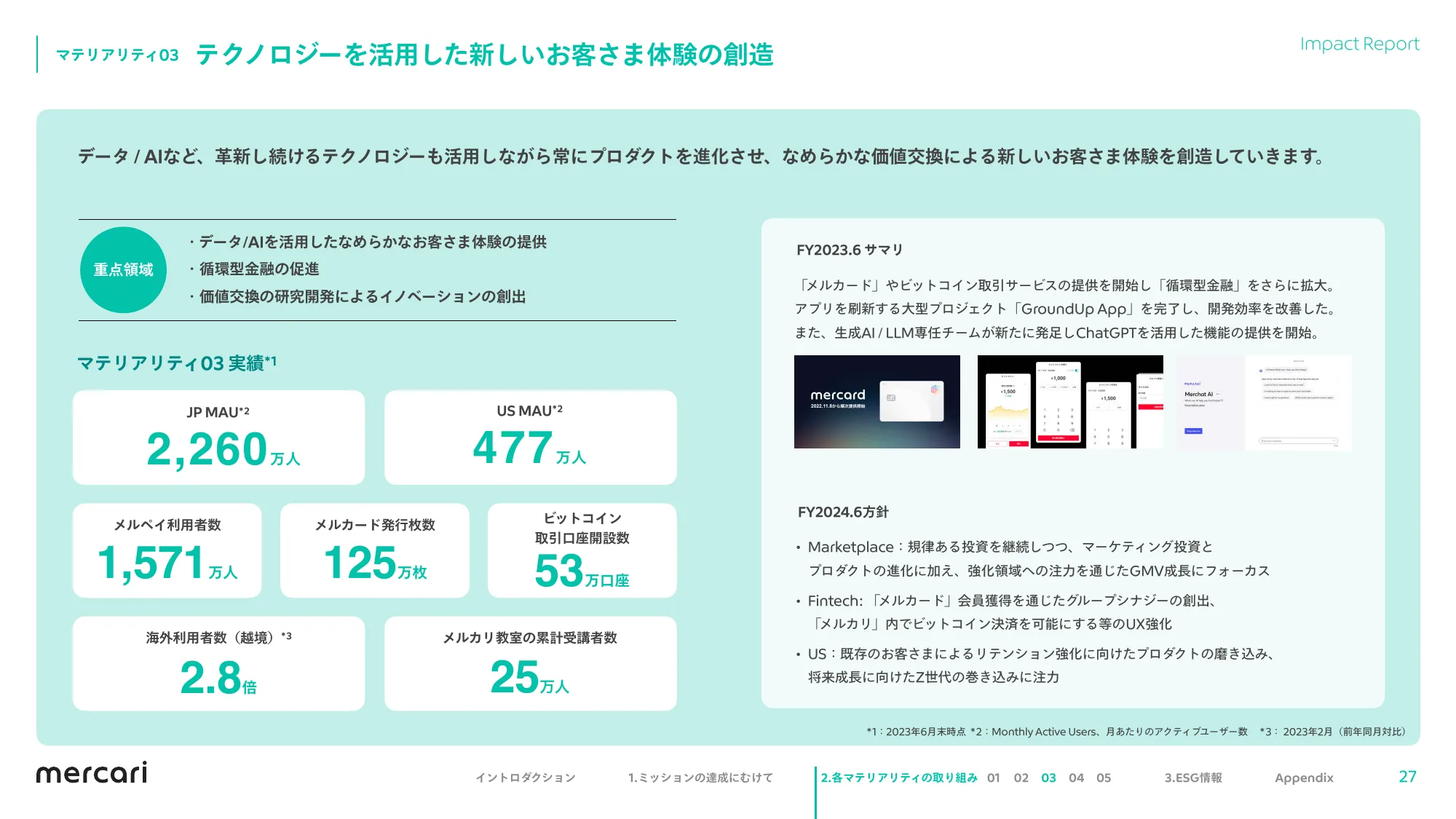 mercari FY2023.6 Impact Report