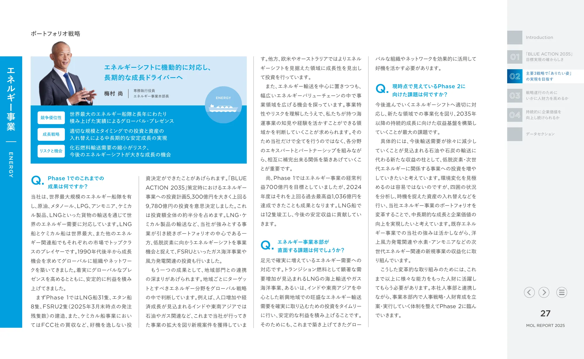 MOL REPORT 2025｜株式会社 商船三井