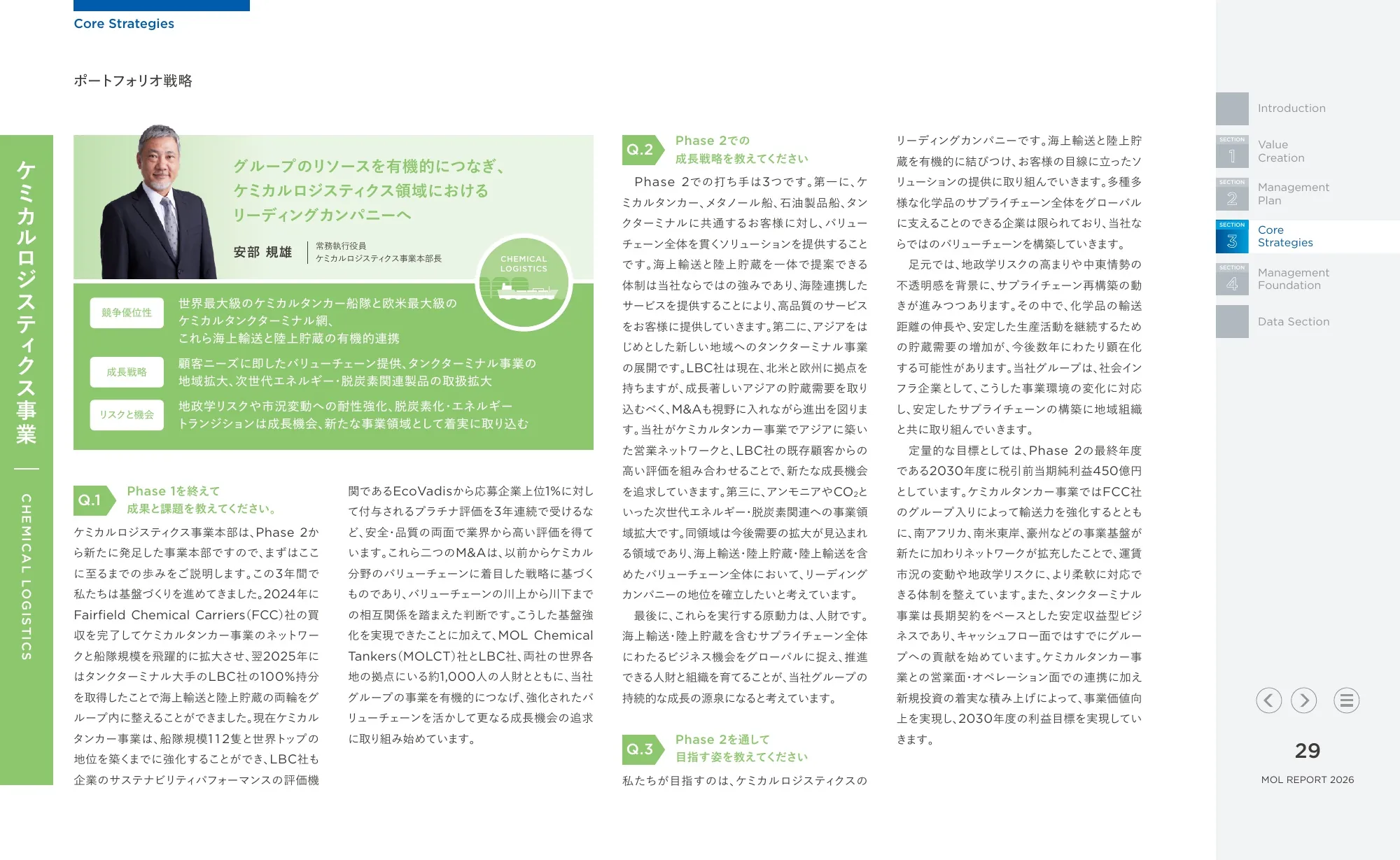 統合報告書 MOLレポート2026|株式会社商船三井