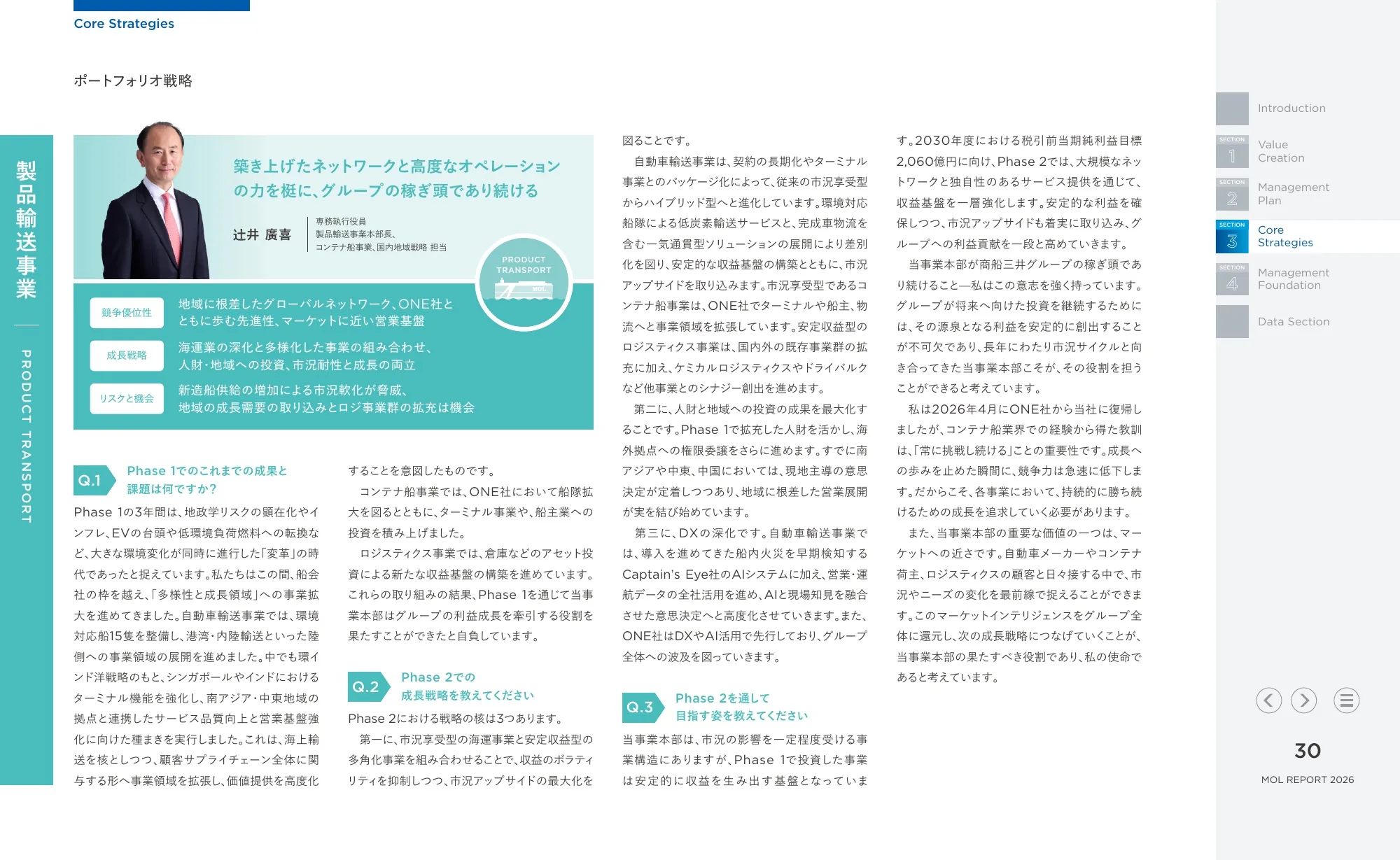 統合報告書 MOLレポート2026|株式会社商船三井