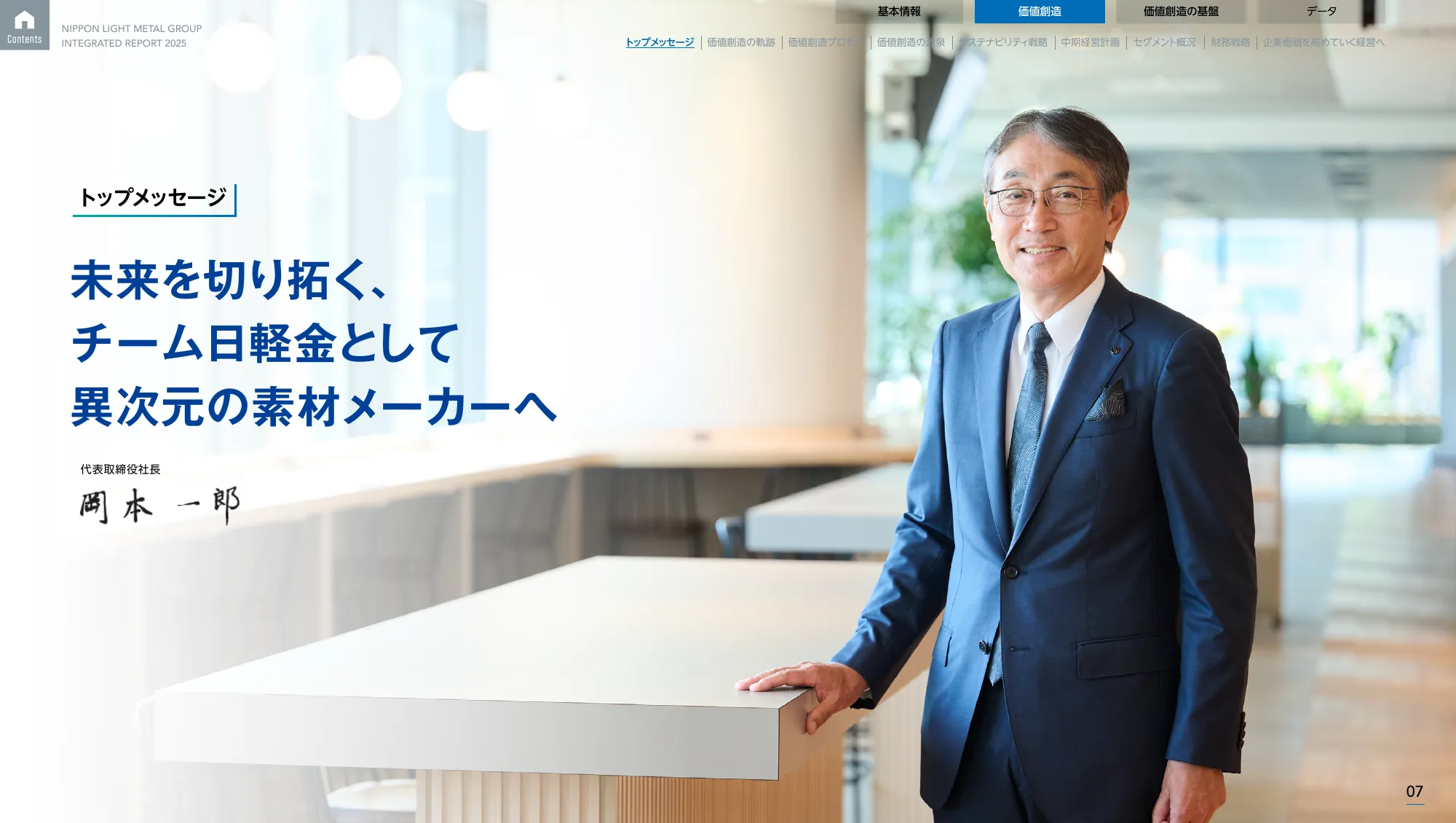 日本軽金属グループ 統合報告書2025