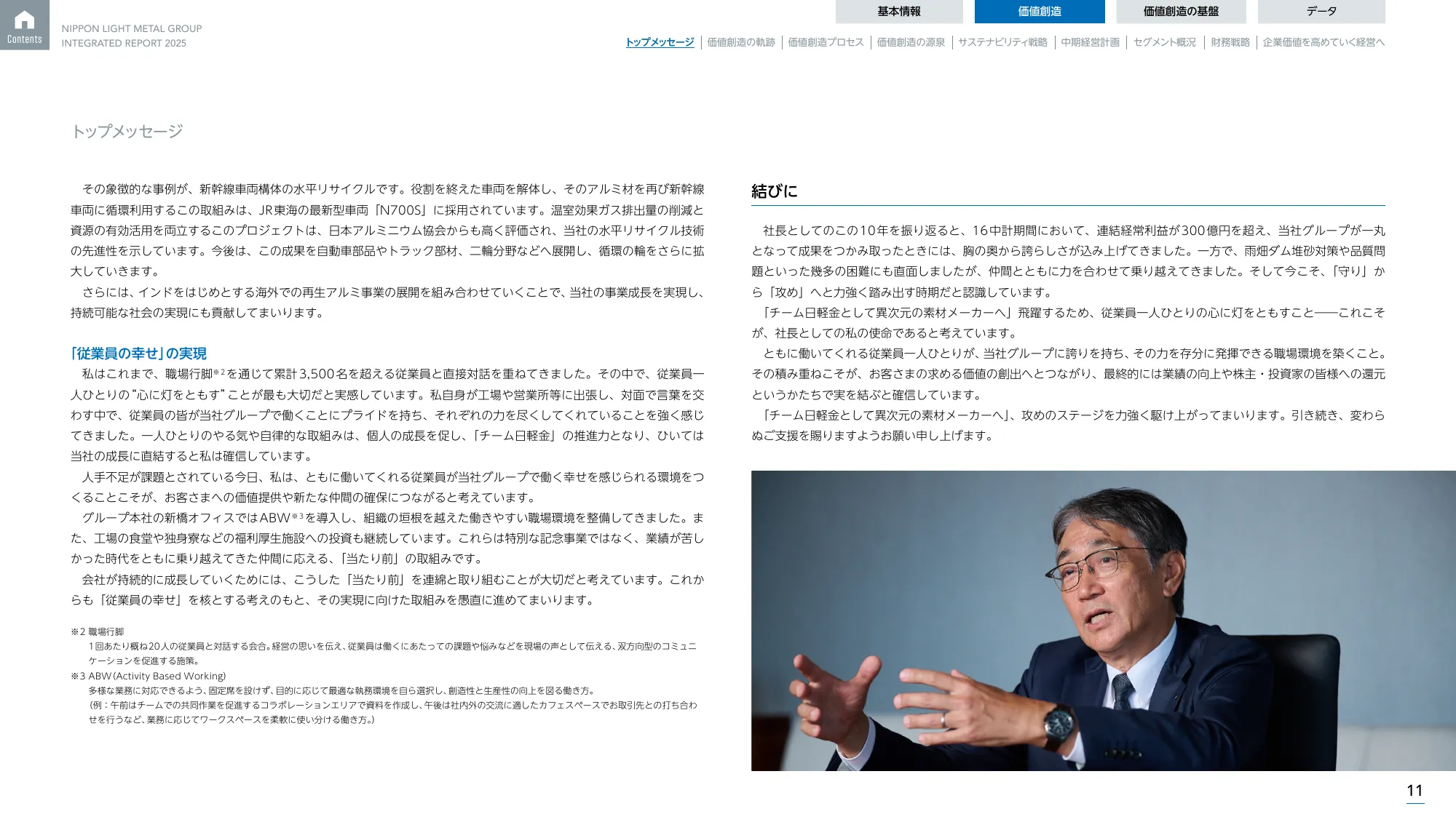 日本軽金属グループ 統合報告書2025