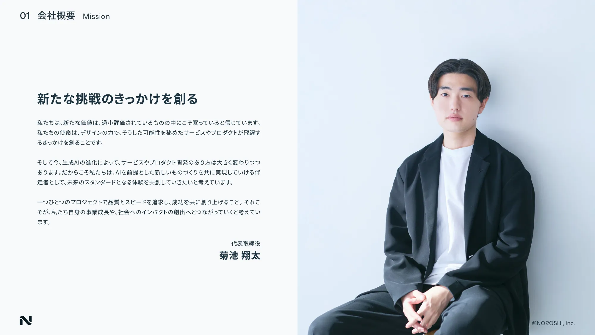 NOROSHI inc COMPANY DECK