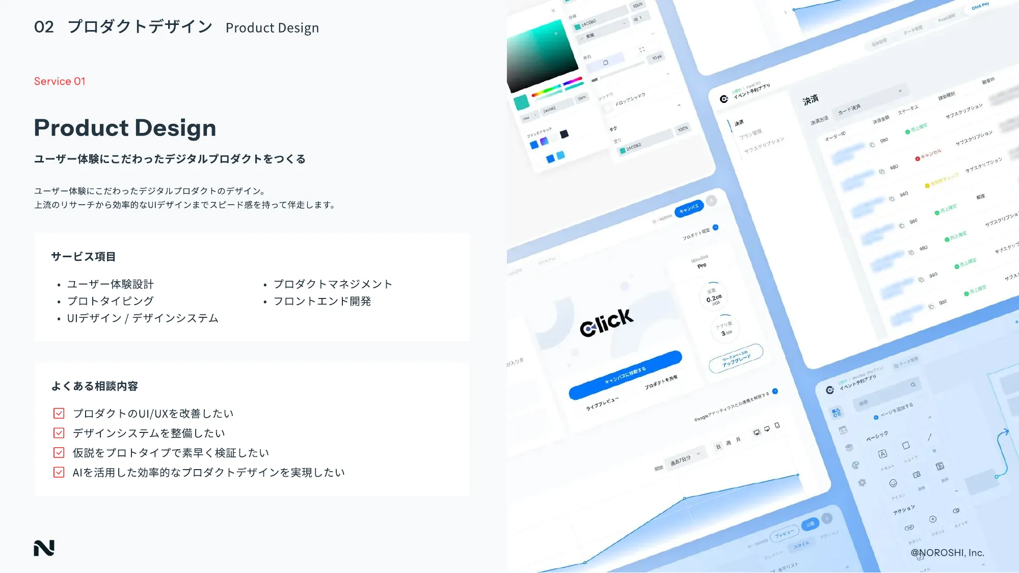 NOROSHI inc COMPANY DECK
