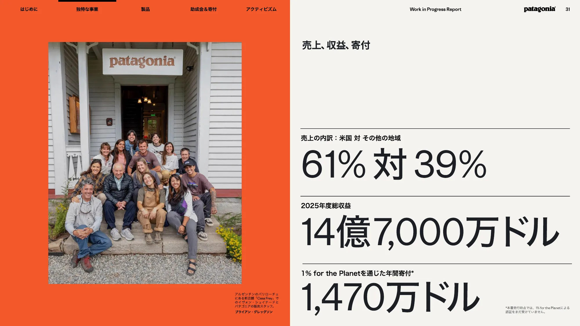 patagonia progress report 2025