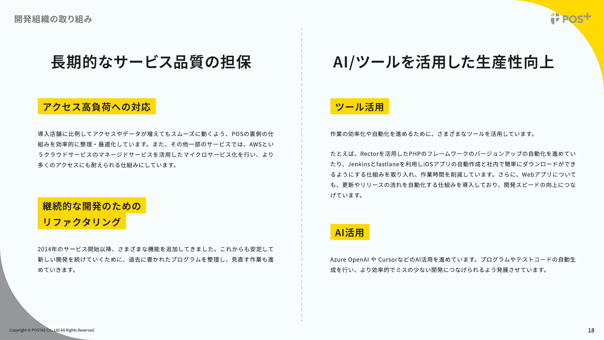 ポスタス採用ピッチ資料