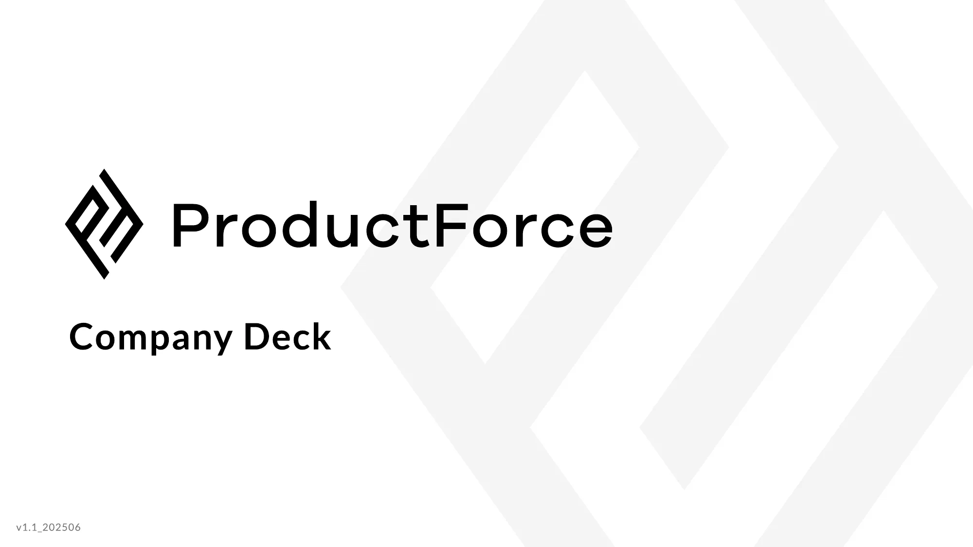 ProductForce Company Deck