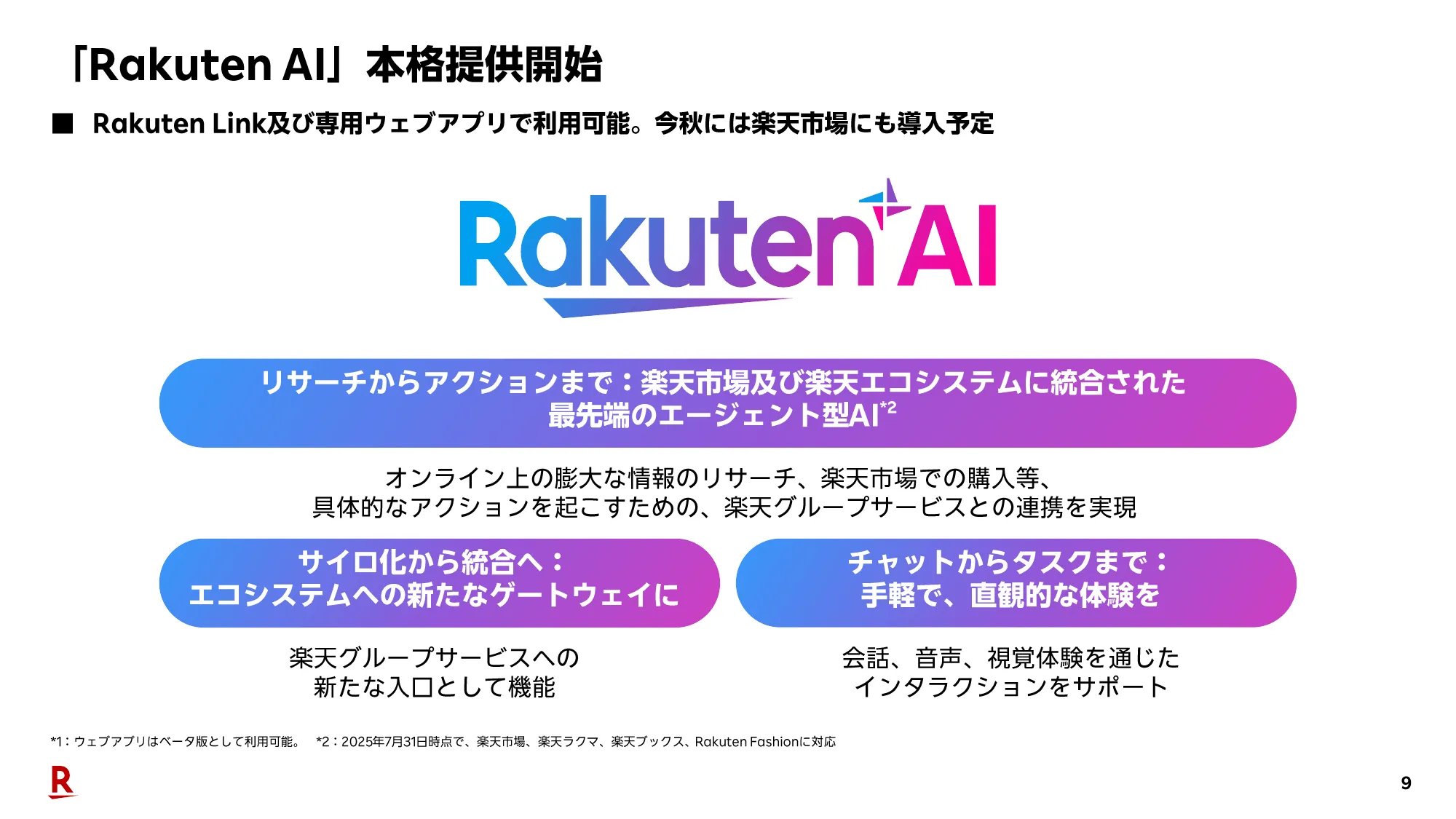 2025年度第2四半期決算説明会（連結）プレゼンテーション資料｜楽天グループ株式会社