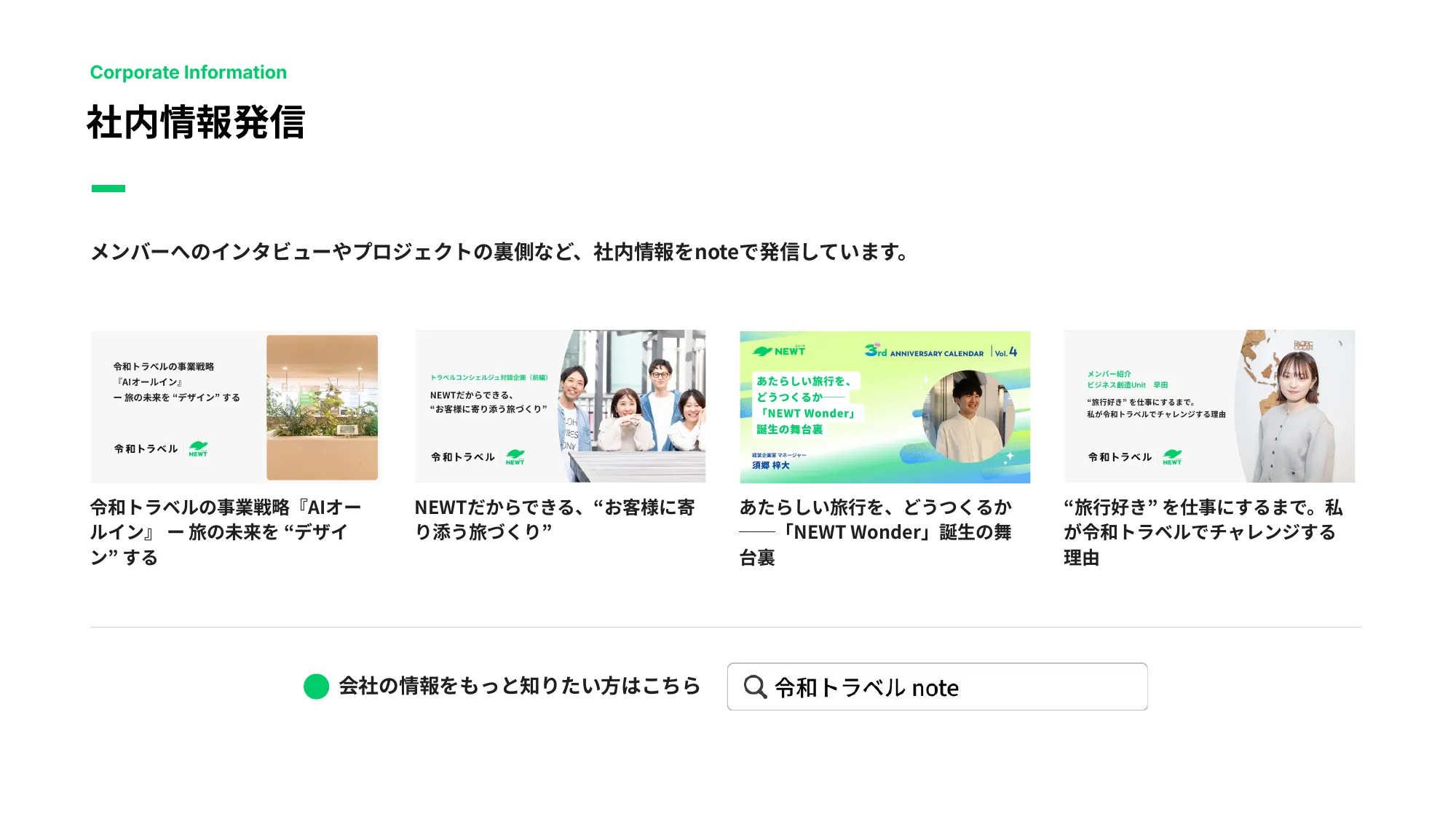 令和トラベル Company Deck
