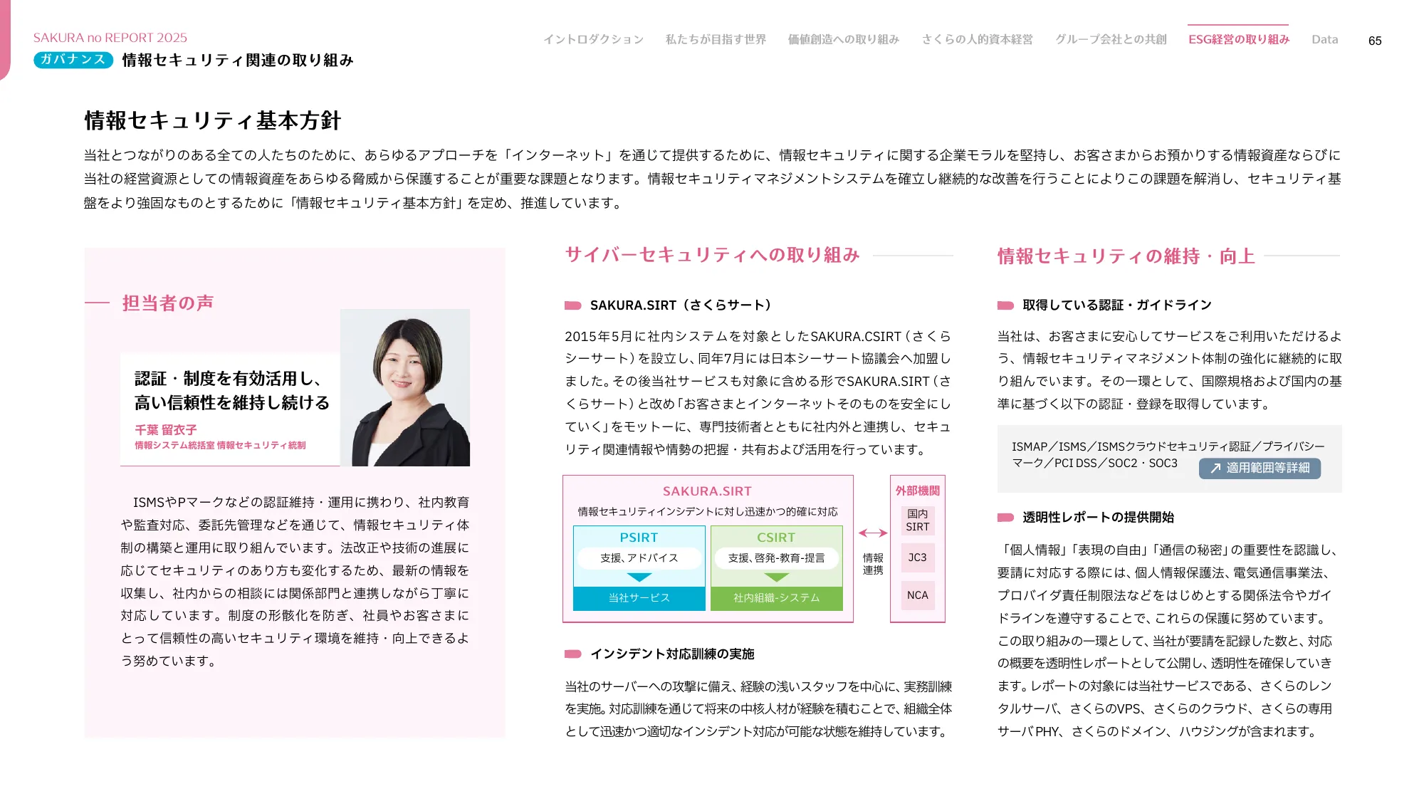 さくらのレポート 統合報告書2025