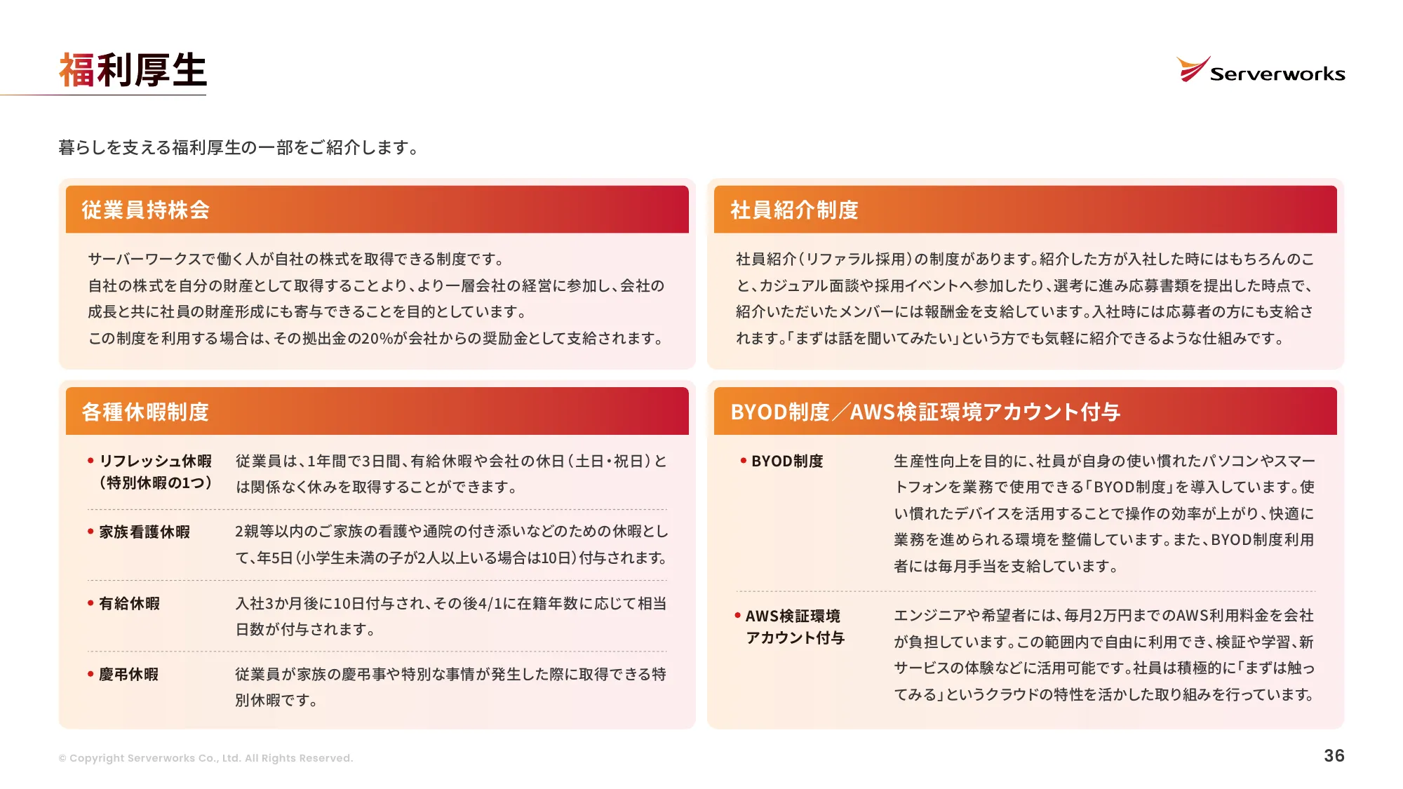 株式会社サーバーワークス 会社説明資料