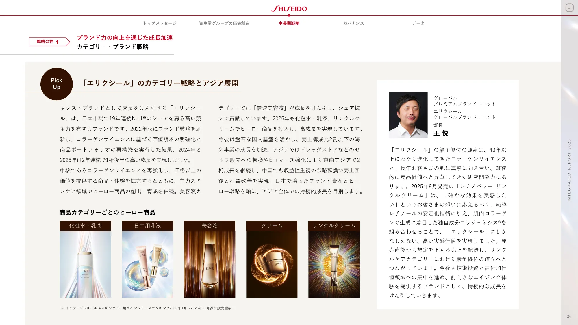 SHISEIDO INTEGRATED REPORT 2025
