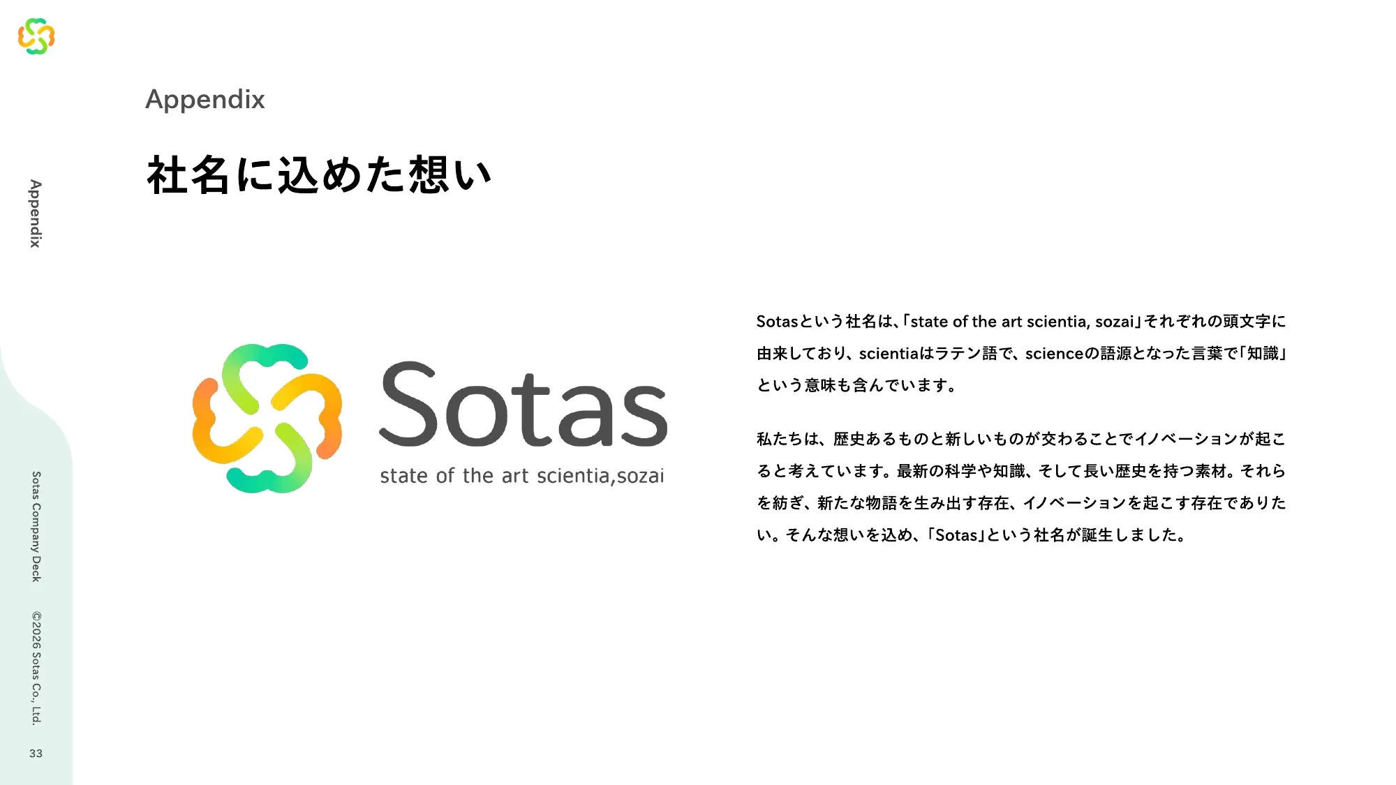 Sotas Company Deck | Company Introduction