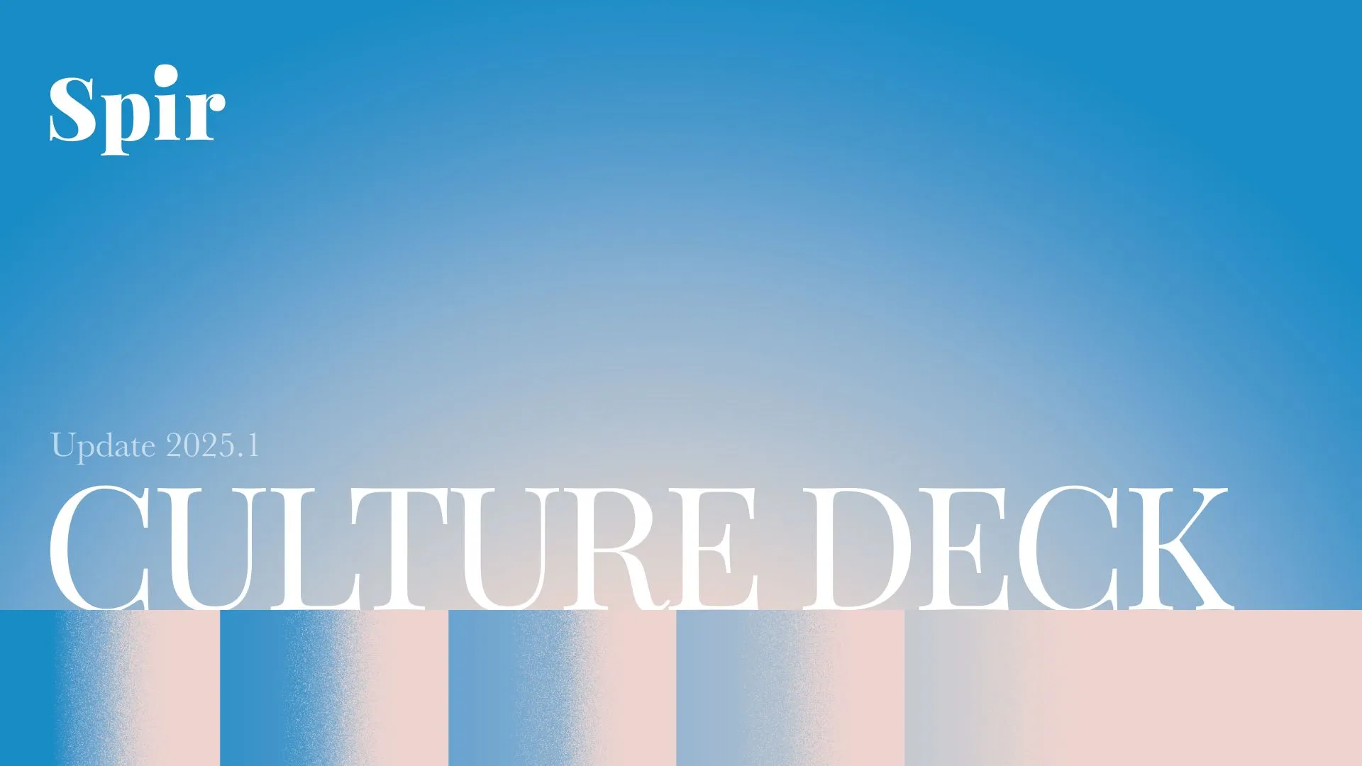 CULTURE DECK|株式会社Spir