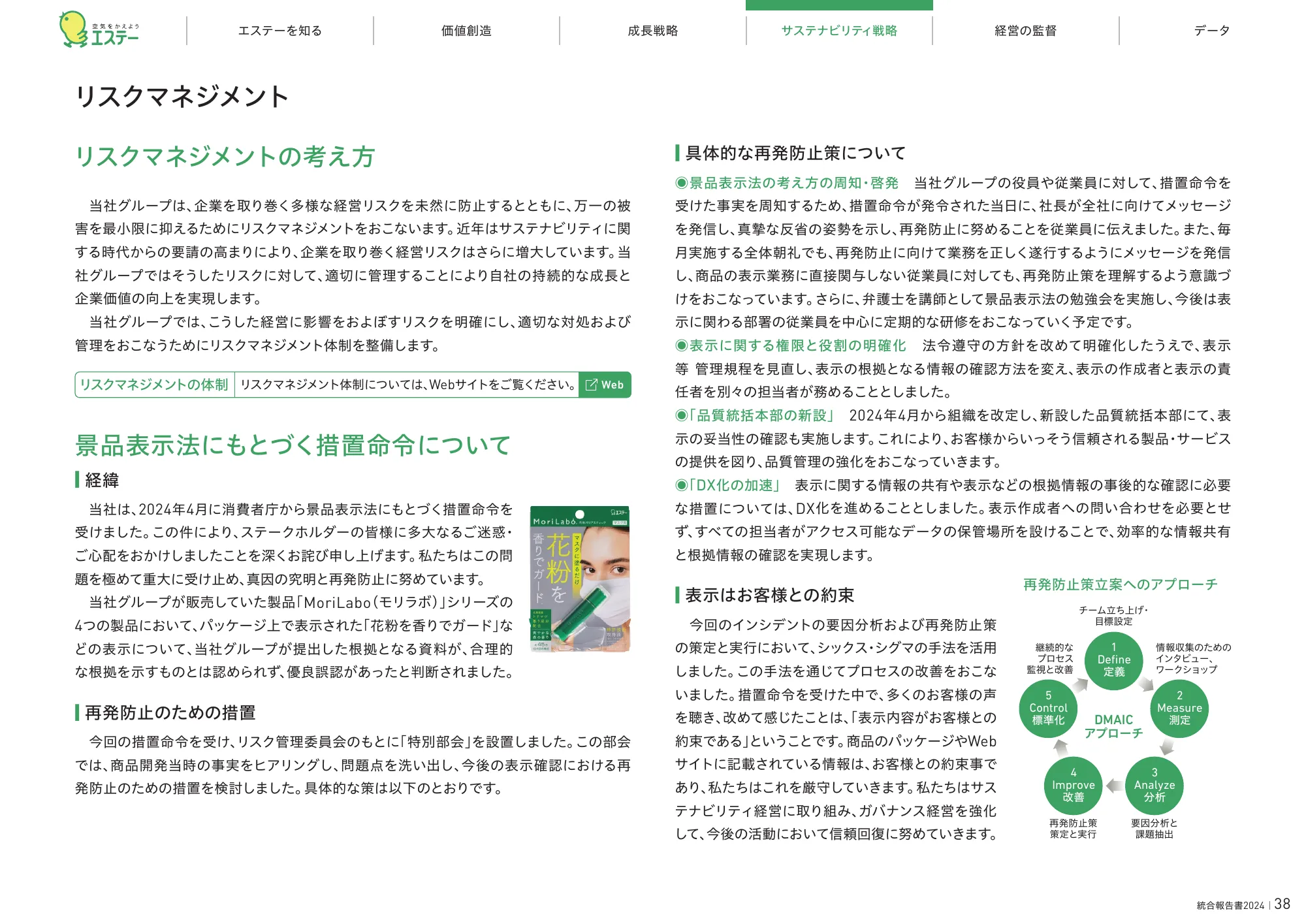 統合報告書2024｜エステー株式会社