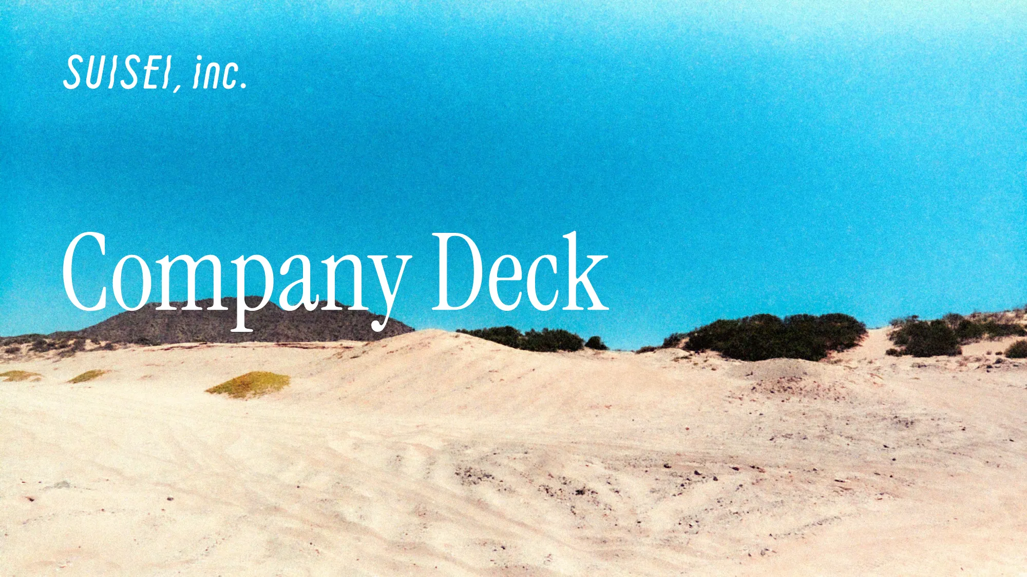 SUISEI Inc. Company Deck
