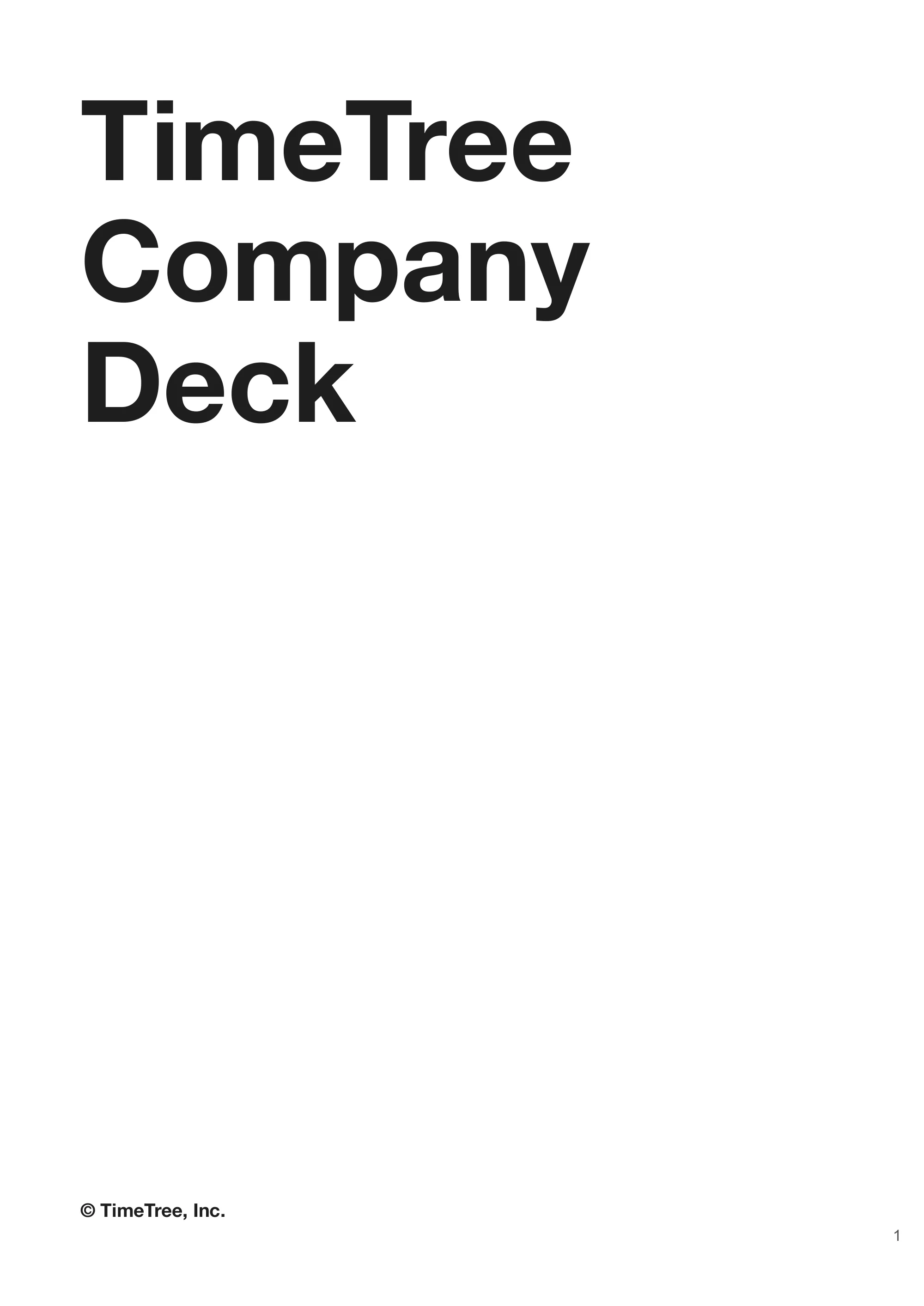 TimeTree Company Deck