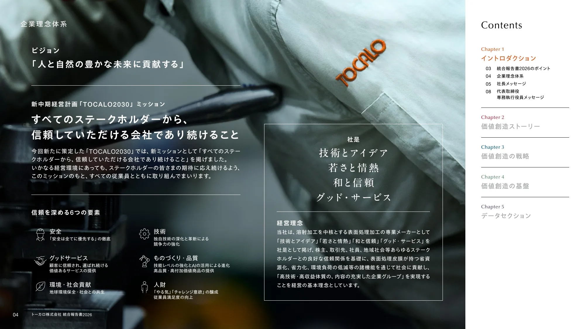 トーカロ 統合報告書2026