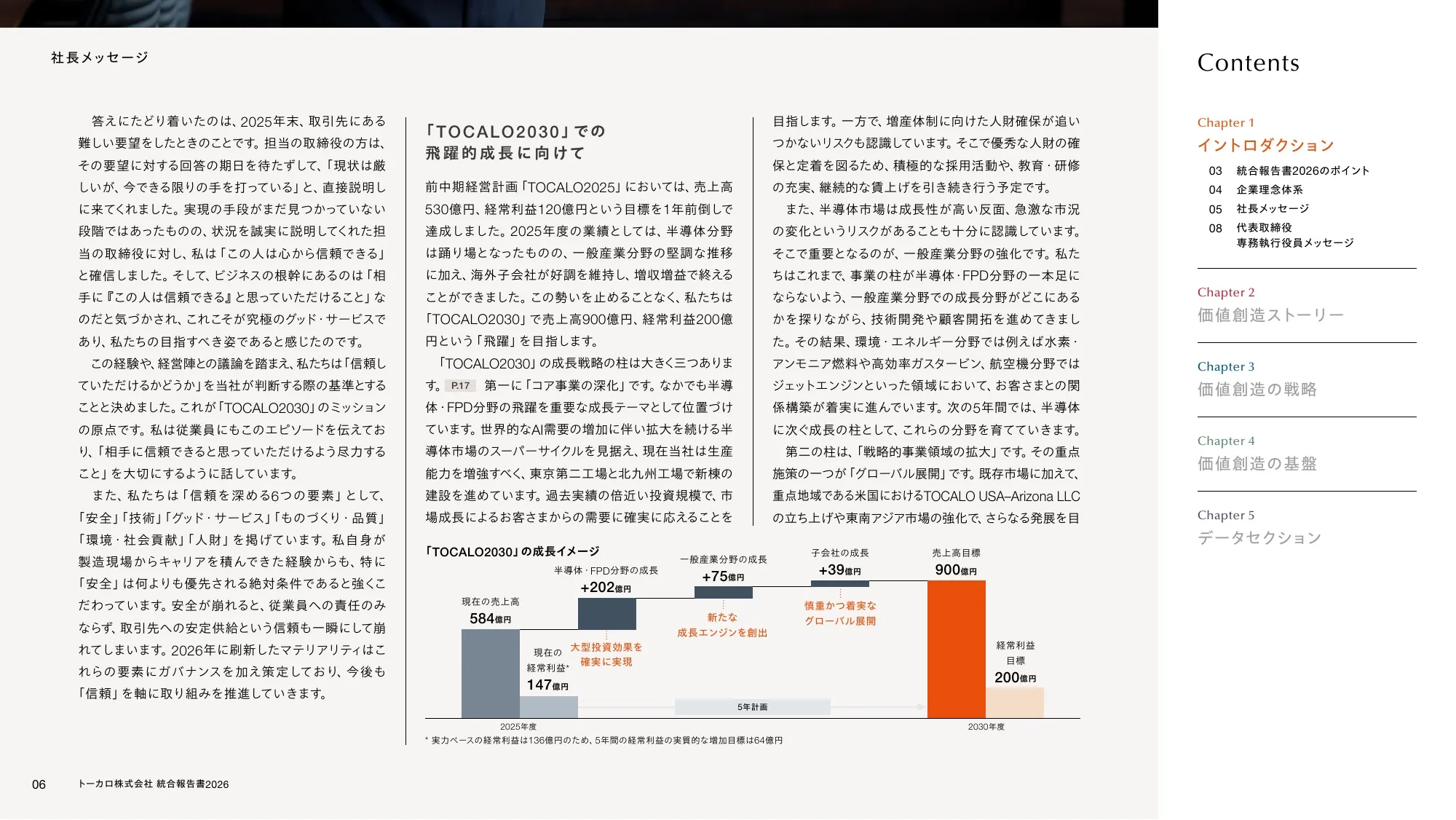 トーカロ 統合報告書2026