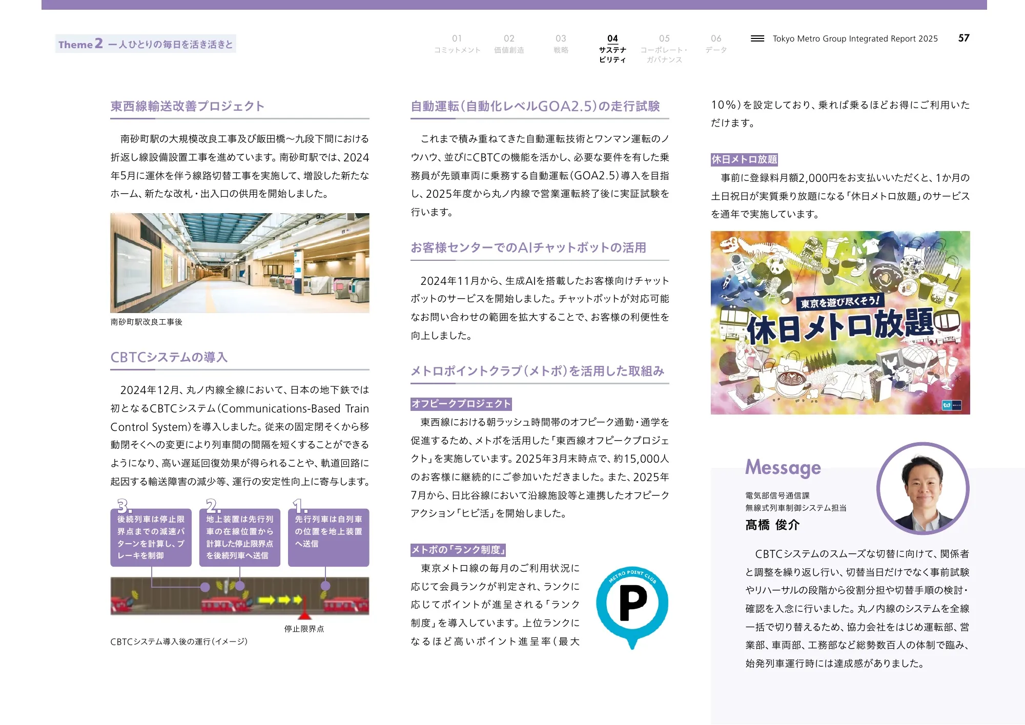 Tokyo Metro Group Integrated Report 2025