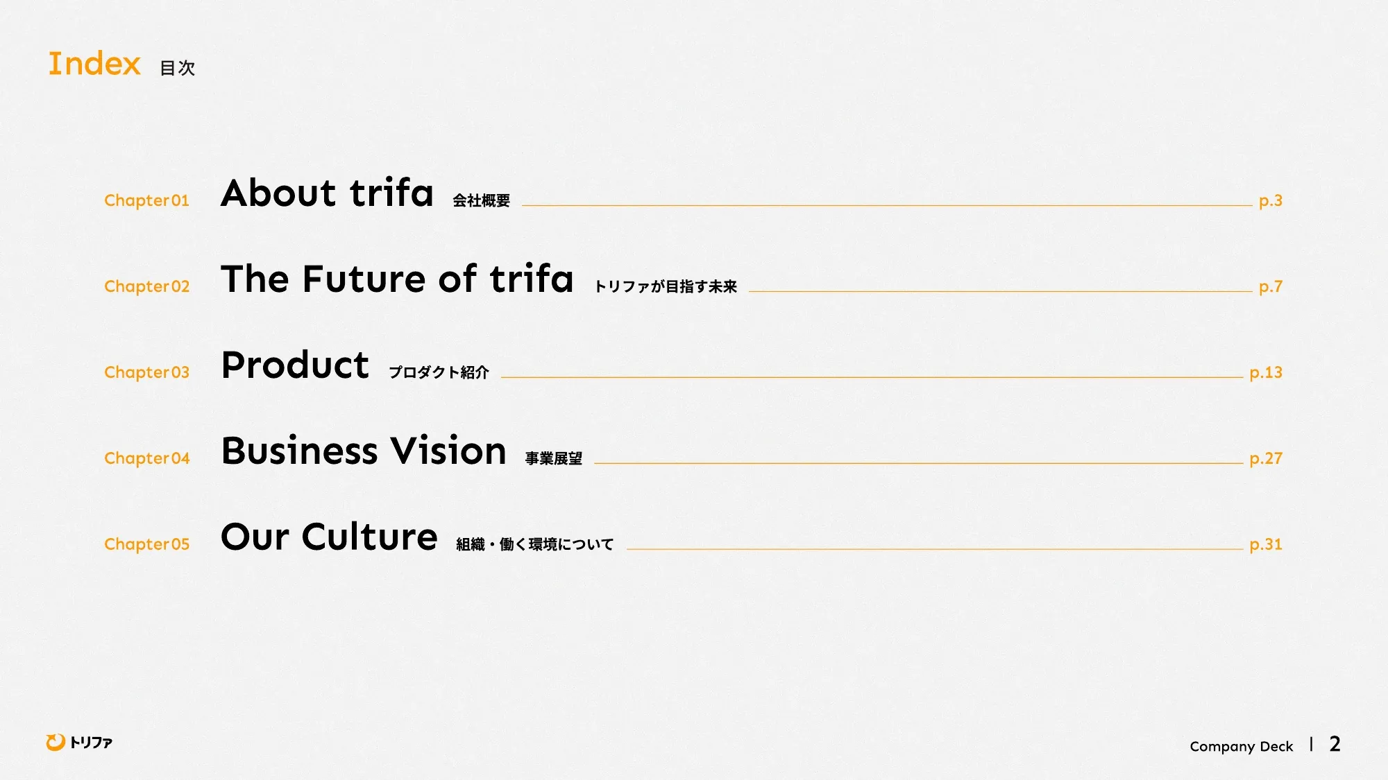 trifa Company Deck