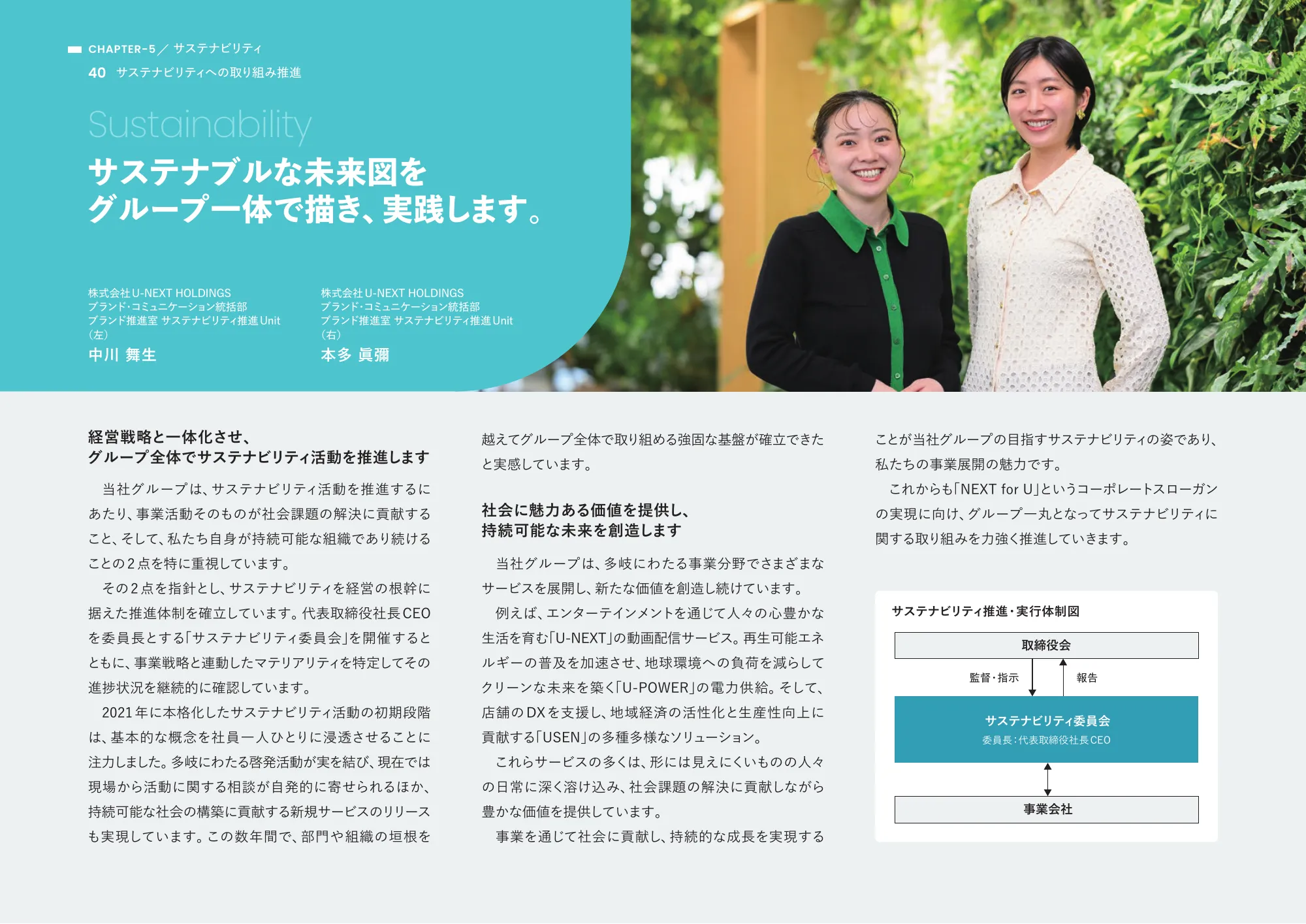 통합 보고서 2025 | U-NEXT HOLDINGS Co., Ltd.