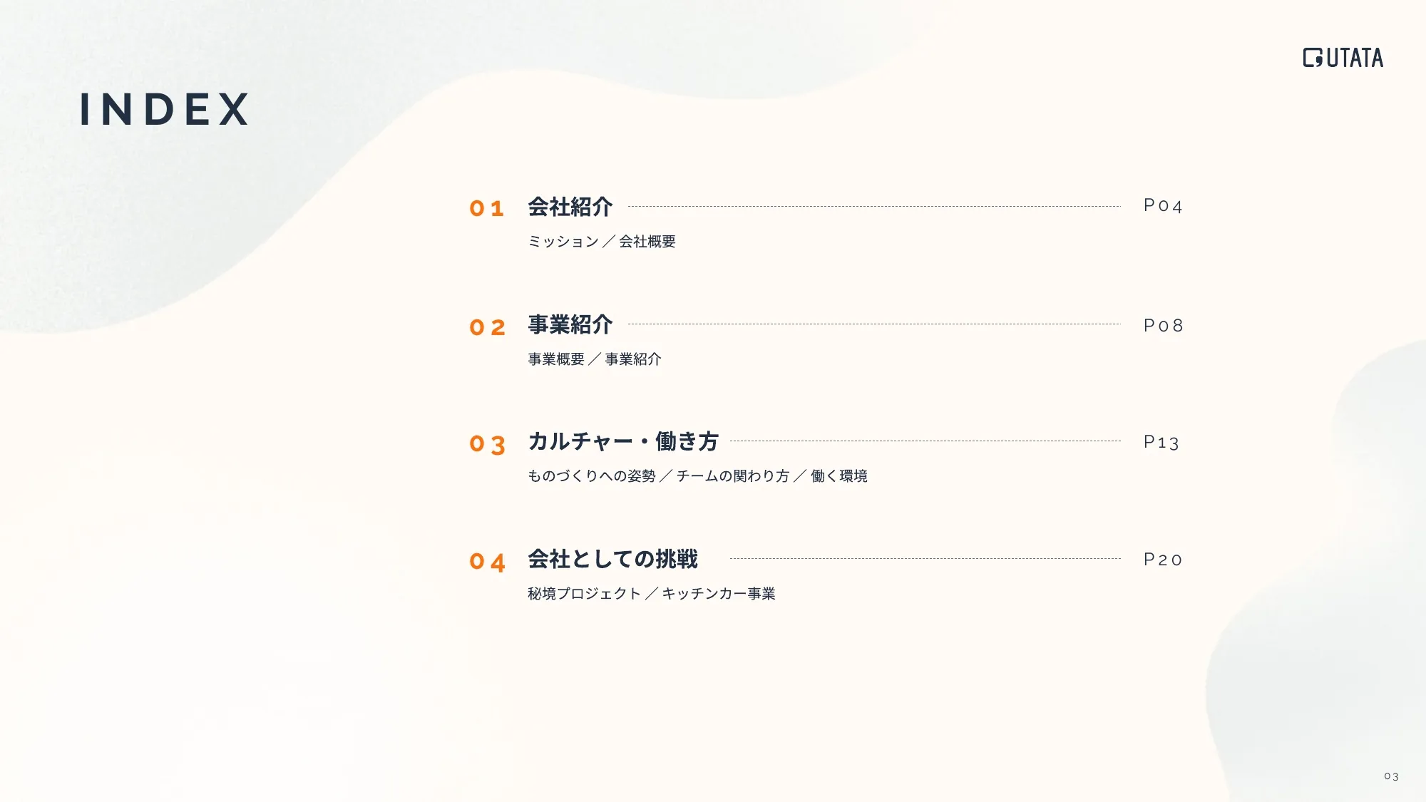 COMPANY PROFILE BOOK（会社説明資料）｜UTATA合同会社