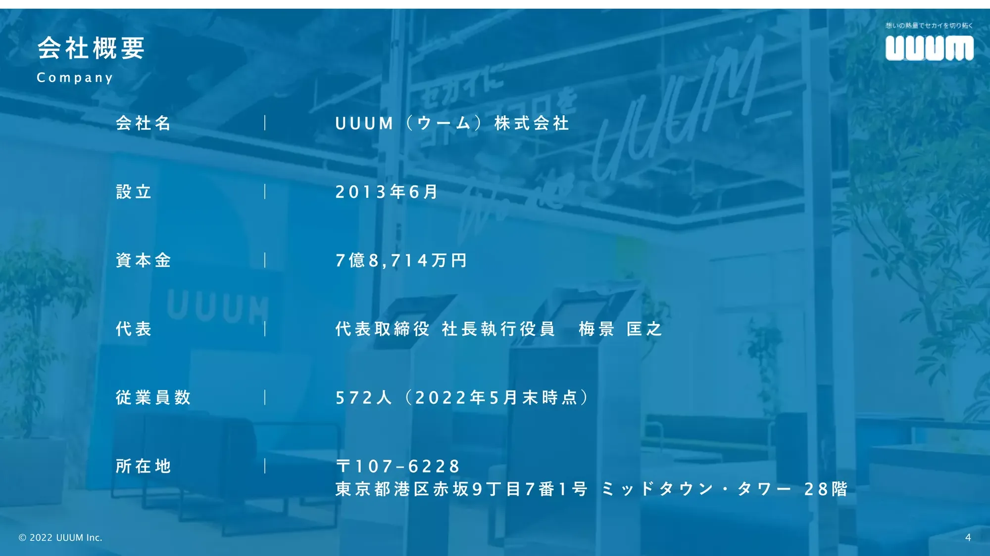 【UUUM株式会社】11期会社紹介資料