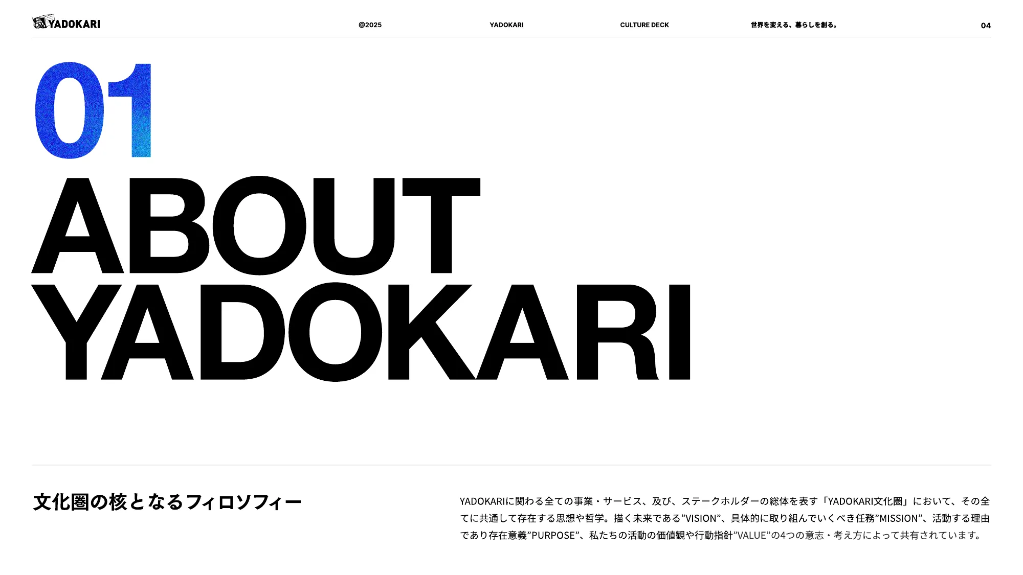 YADOKARI CULTURE DECK 2025