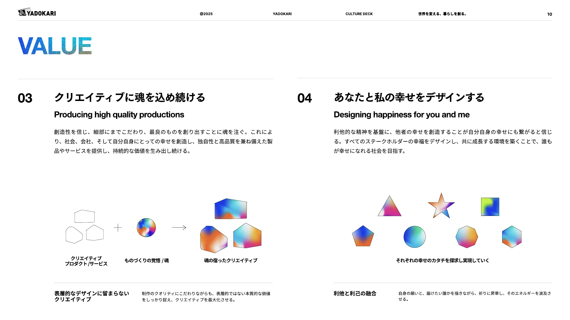 YADOKARI CULTURE DECK 2025