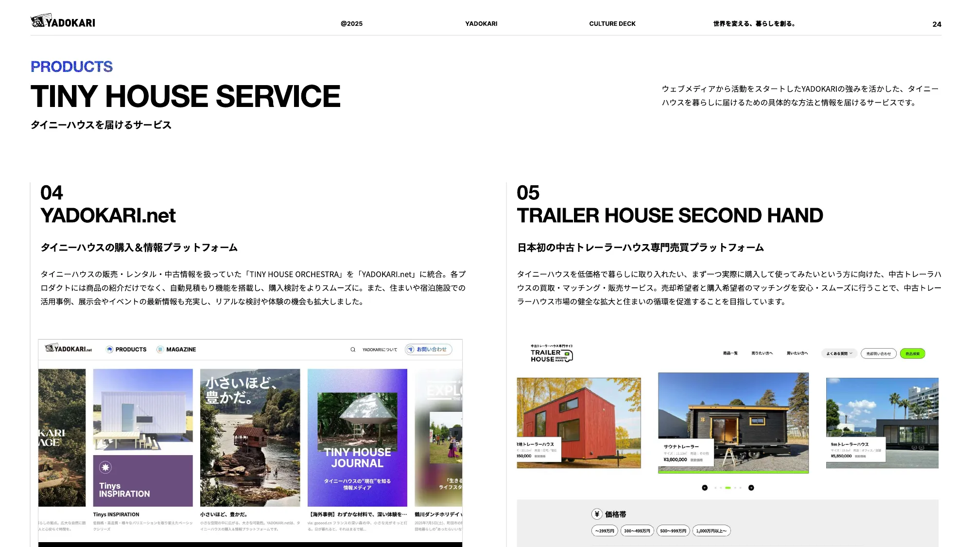 YADOKARI CULTURE DECK 2025