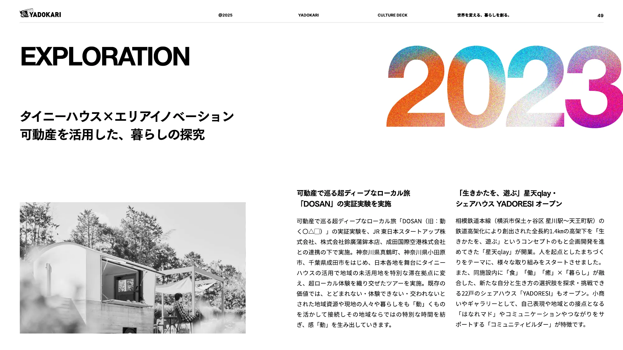 YADOKARI CULTURE DECK 2025