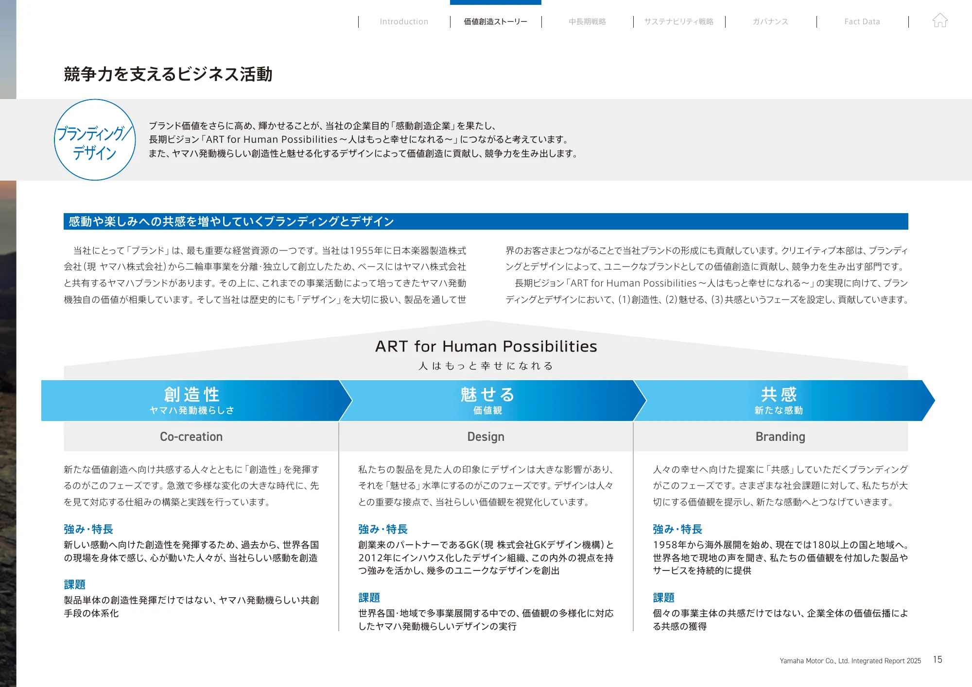 統合報告書 2025｜​ヤマハ発動機株式会社