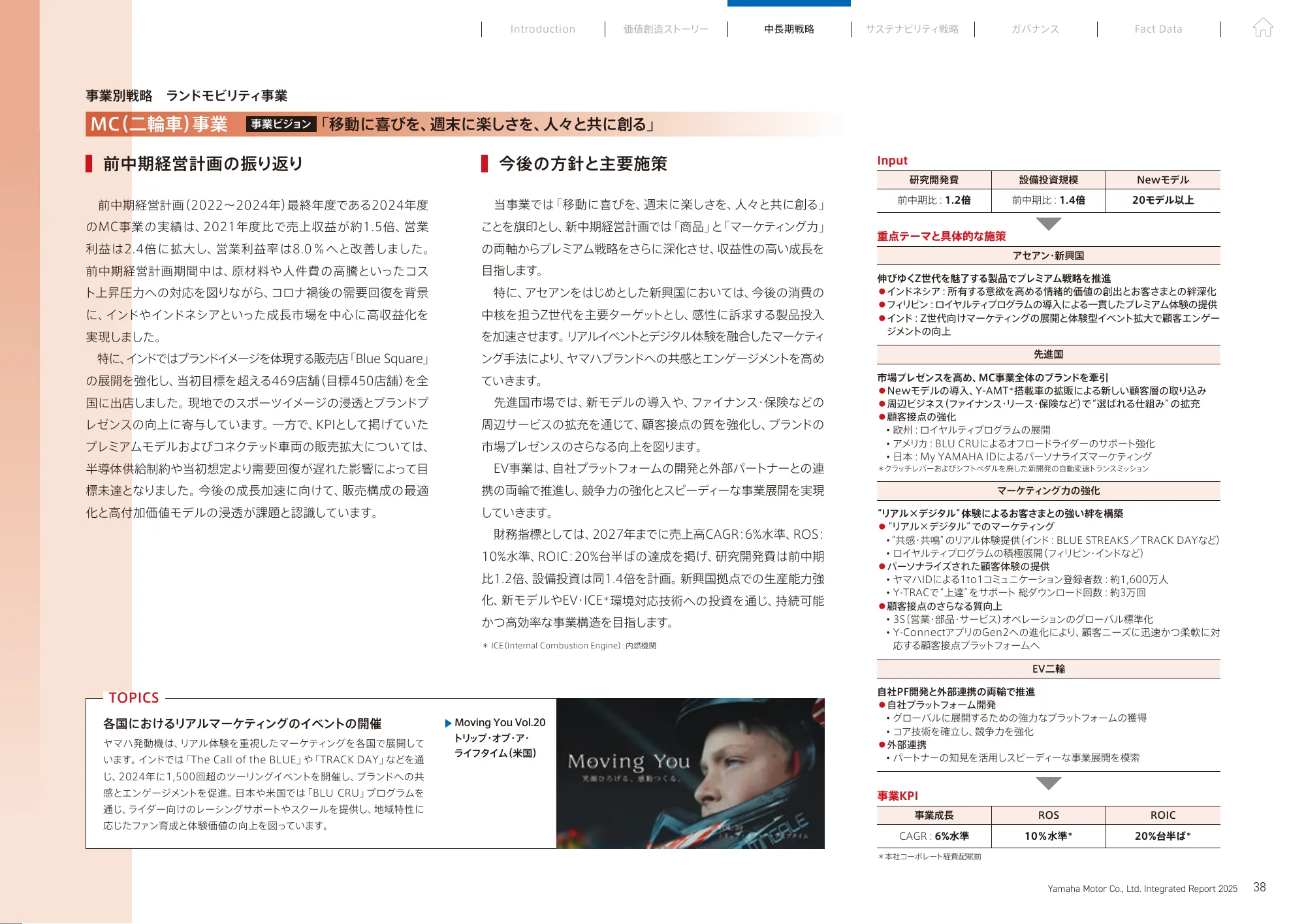 統合報告書 2025｜​ヤマハ発動機株式会社