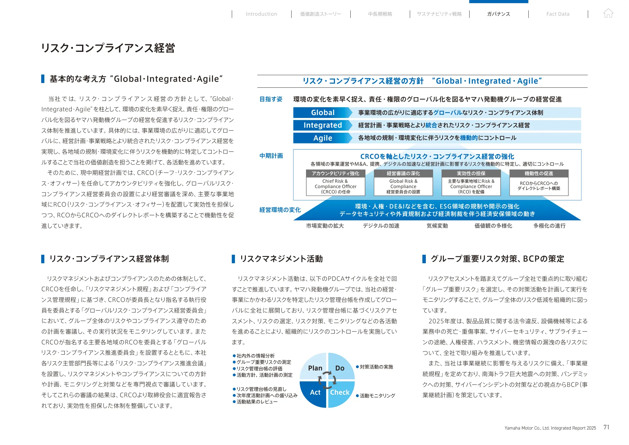 統合報告書 2025｜​ヤマハ発動機株式会社