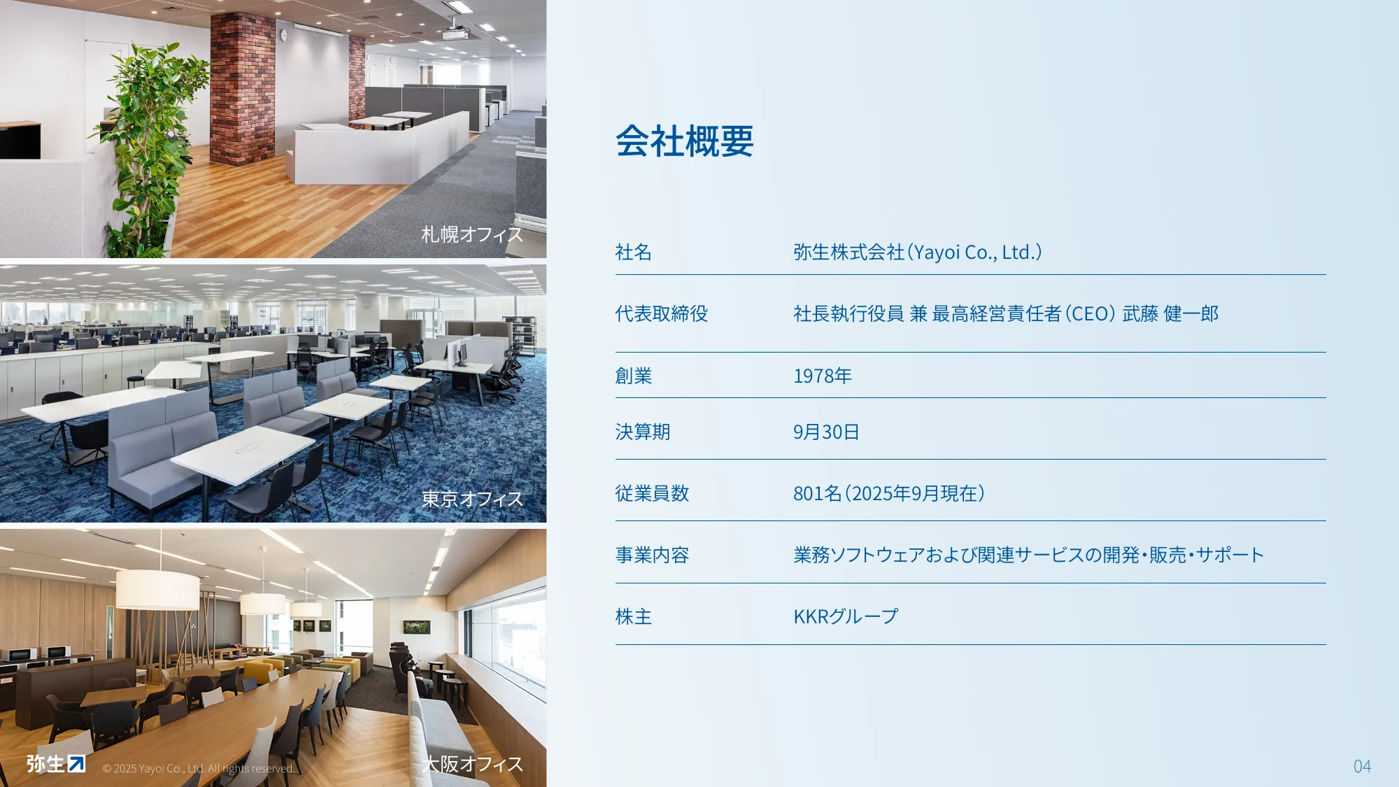 弥生株式会社 公司介绍资料