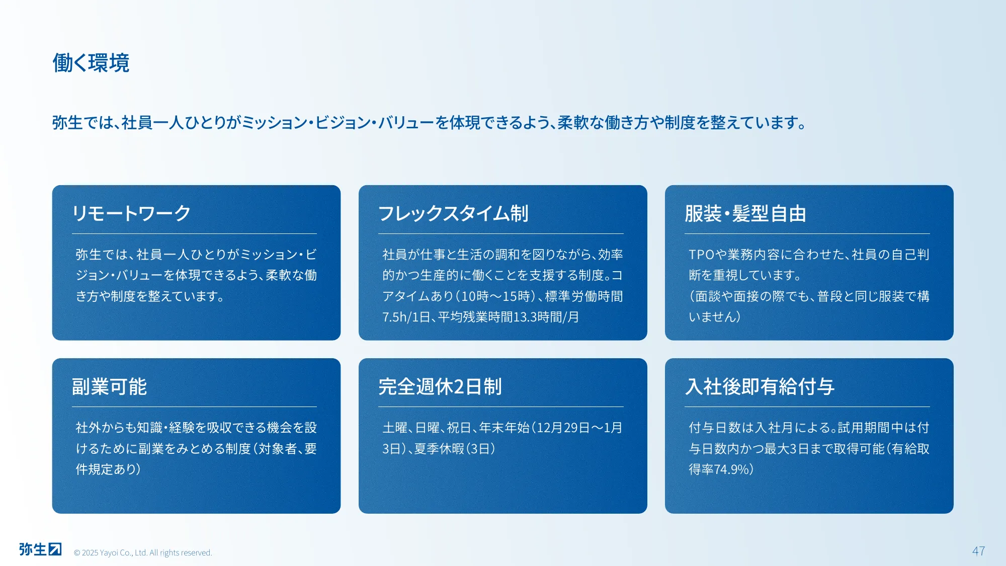 弥生株式会社 会社紹介資料